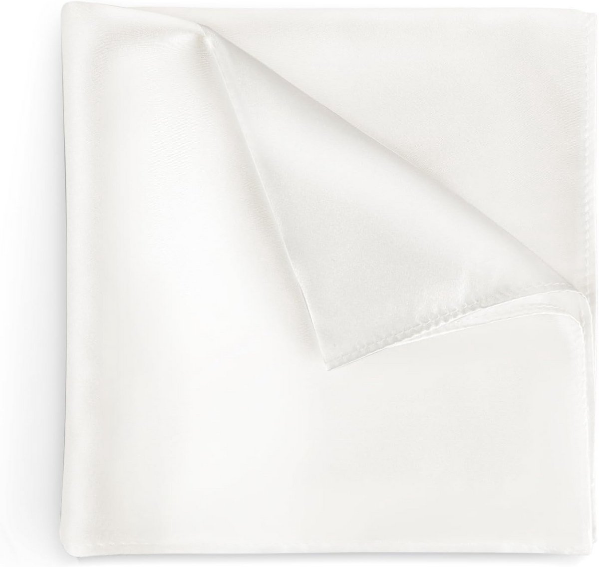 Luxe Heren Zakdoek 100% Zijde Effen - 34x34 cm