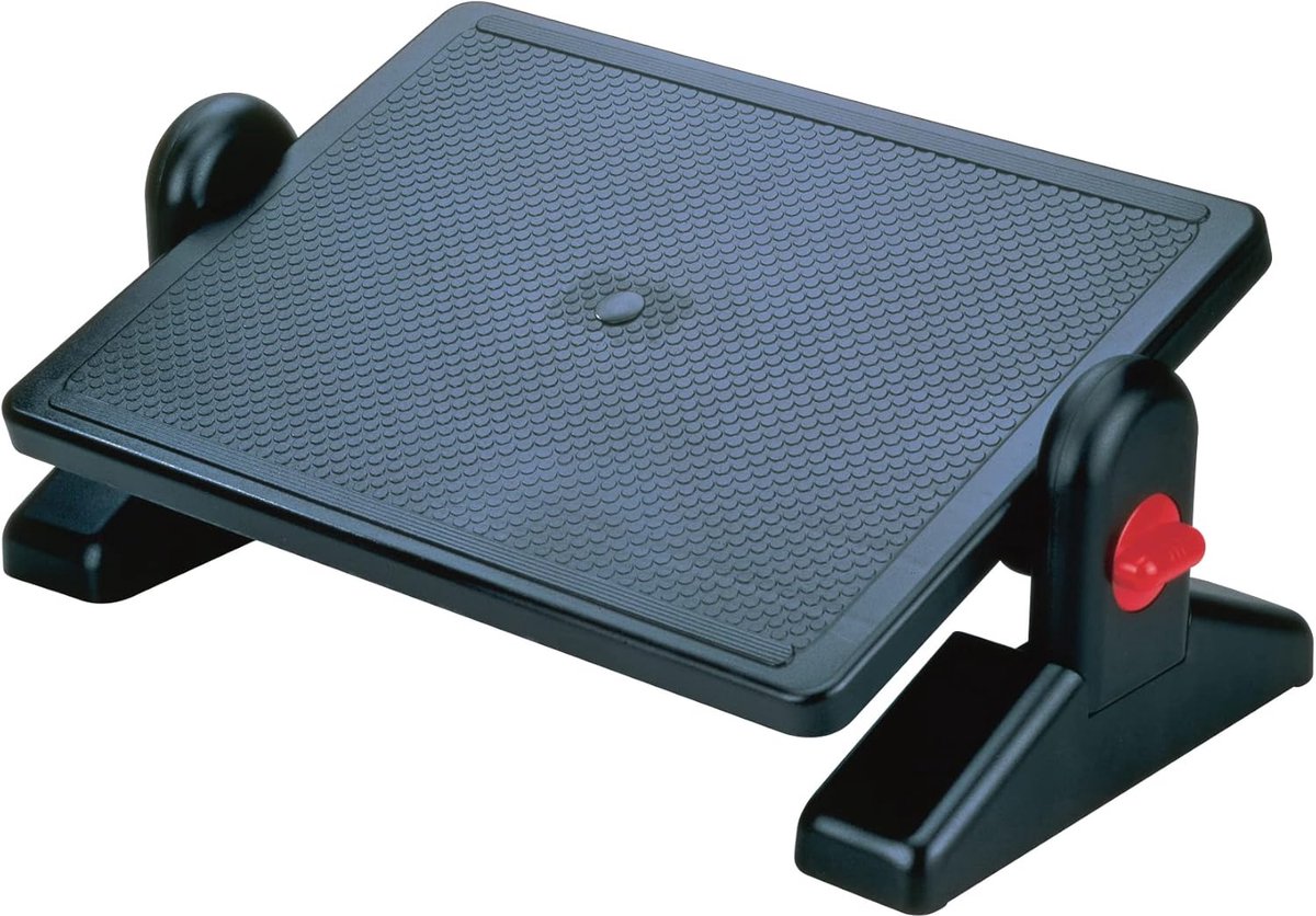 Voetkruk zwart ergonomisch design voor kantoor of thuiswerk