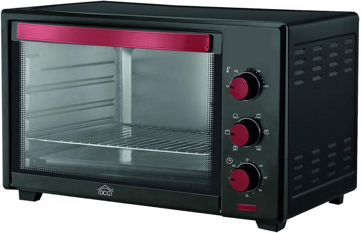 Vrijstaande Elektrische Oven 48L - Draaiknopbediening - Zilverkleurig