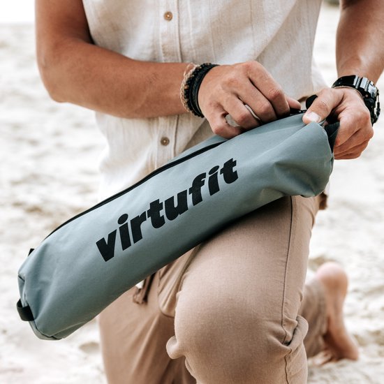 VirtuFit Camping Stoel Compact - Strandstoel - Inclusief Draagtas - Geschikt voor Festivals, Campings & Stranden - Inclusief armsteunen - Eenvoudig Meenemen en Opzetten - Zwart — afbeelding 5