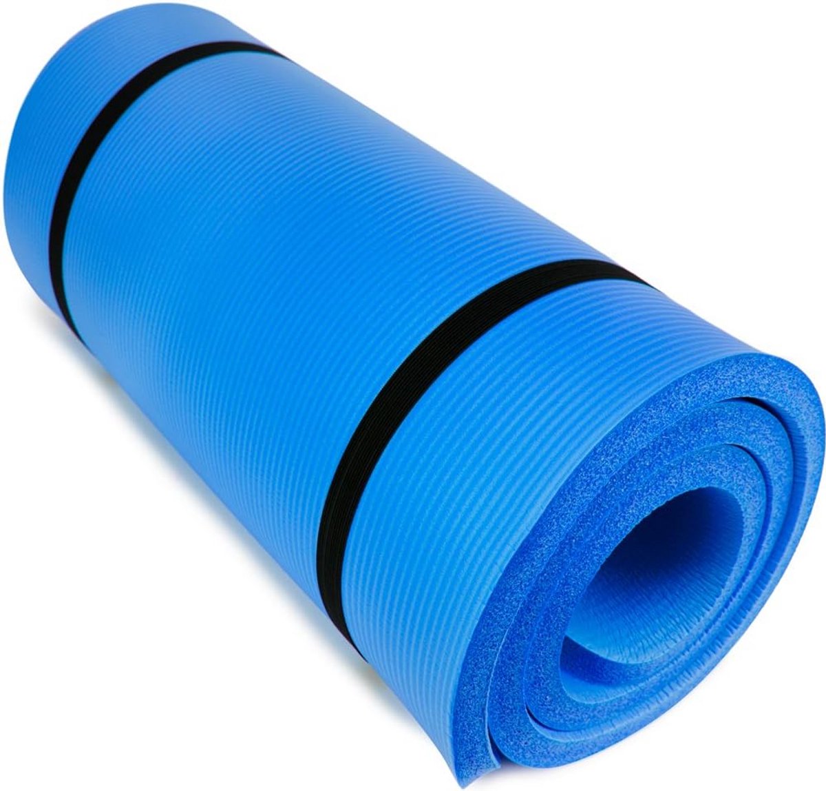 Dikke Antislip Oefenmat 2,5 cm voor Yoga en Pilates, 72 x 24 inch met Draagriem