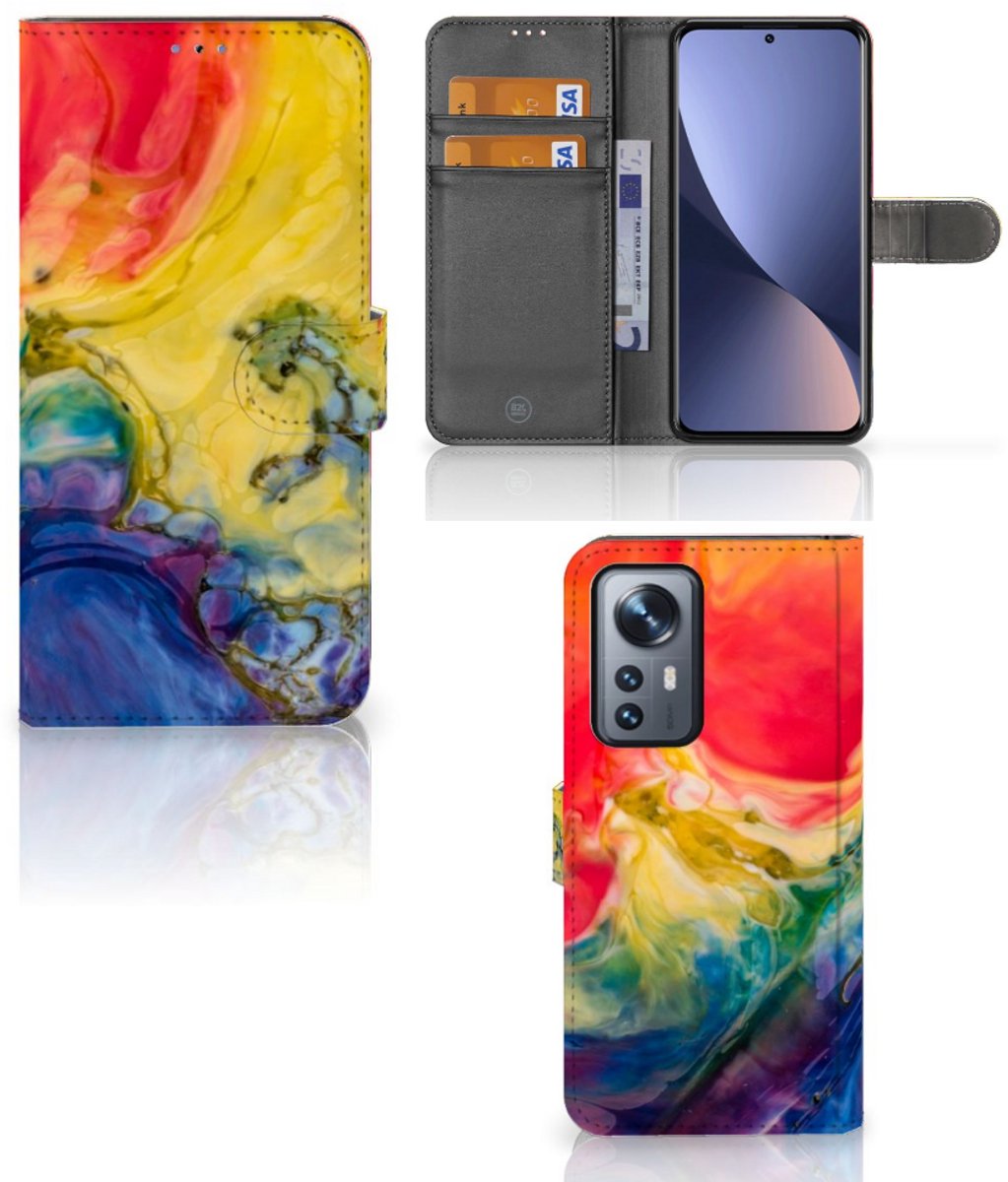 Hoesje Xiaomi 12 Pro Watercolor Dark