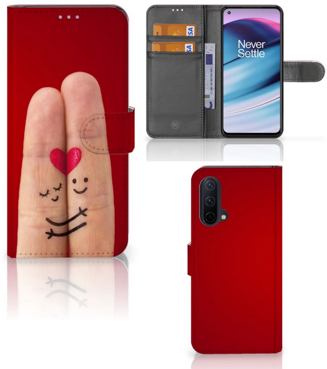 OnePlus Nord CE 5G Wallet Case met Pasjes Liefde - Origineel Romantisch Cadeau