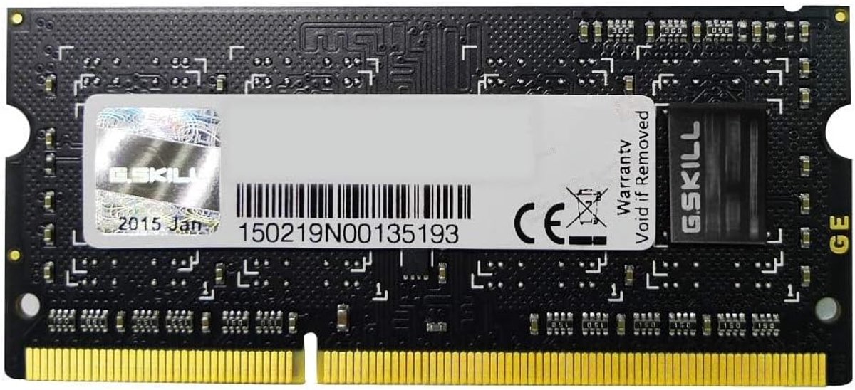4GB DDR3-RAM 1600MHz werkgeheugen