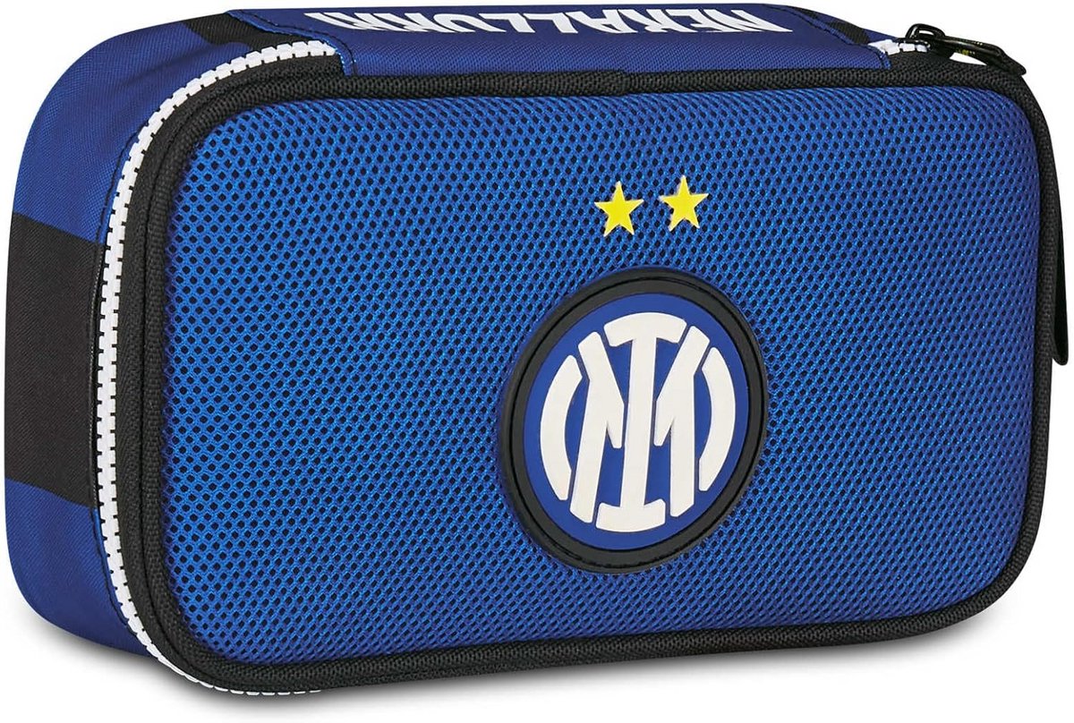 Pennetui Blauw voor School met 45 Stukken - Compleet met Pennen, Potloden en Kleurpotloden