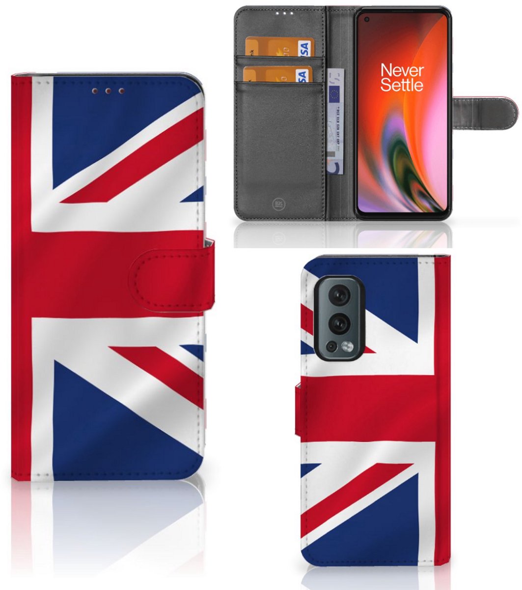 OnePlus Nord 2 5G Bookstyle Case Groot-Brittannië