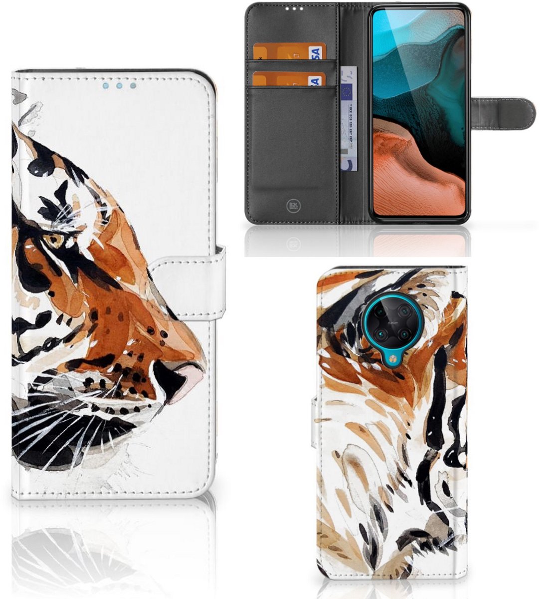 Hoesje Xiaomi Poco F2 Pro Watercolor Tiger