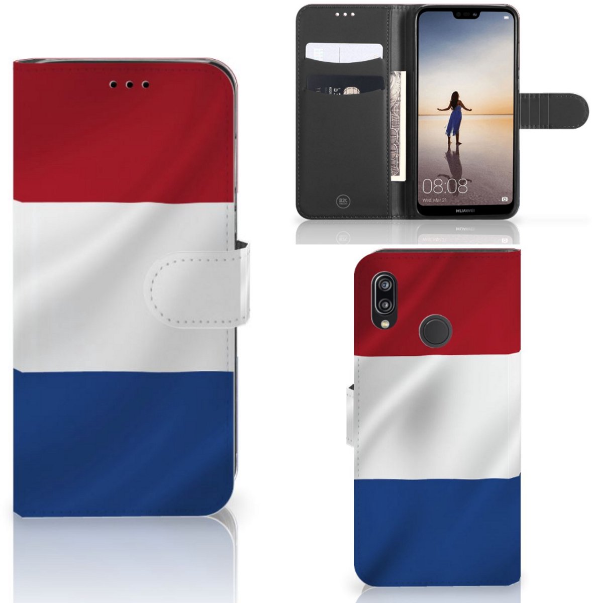 Huawei P20 Lite Bookstyle Case Nederlandse Vlag