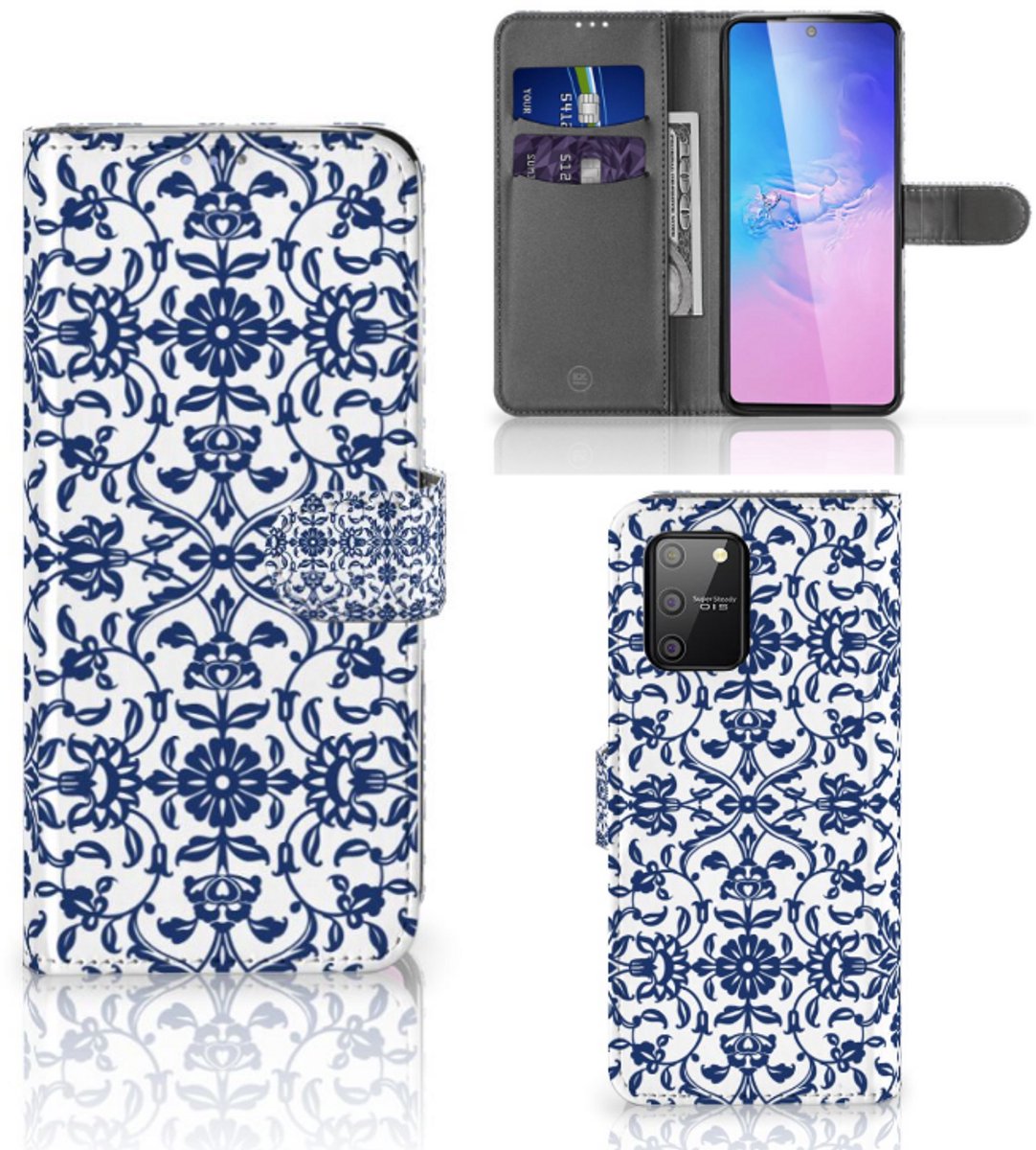 Samsung S10 Lite Hoesje Flower Blue
