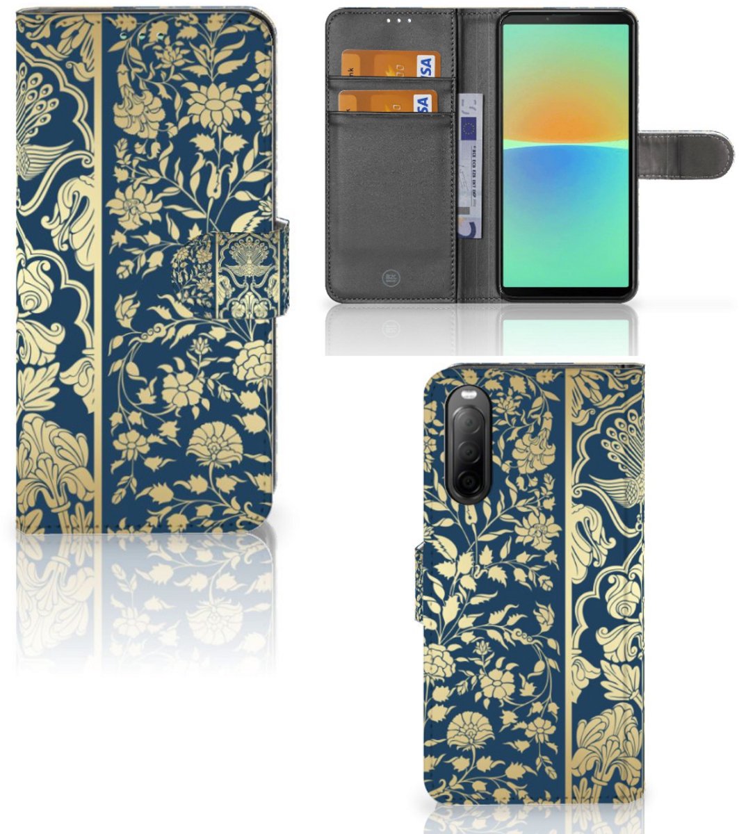 Sony Xperia 10 IV Hoesje Beige Flowers