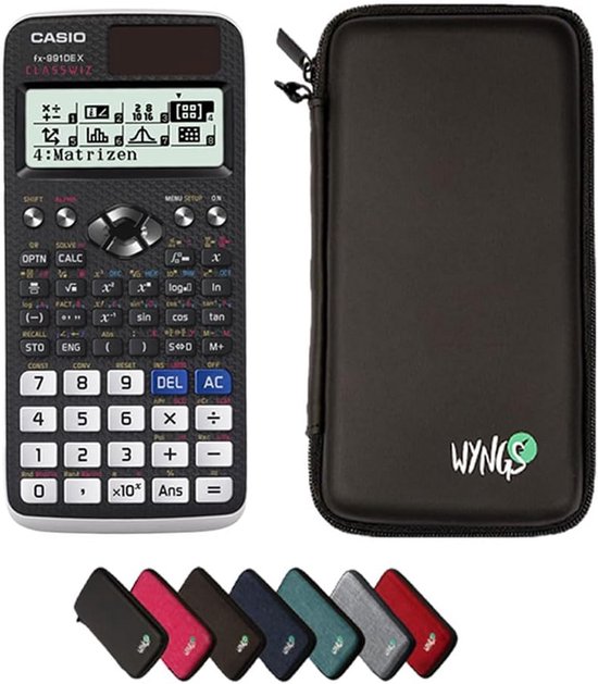 Groene Casio Rekenmachine Wetenschappelijke Rekenmachine Met Beschermhoes - Casio FX-991DE X ...