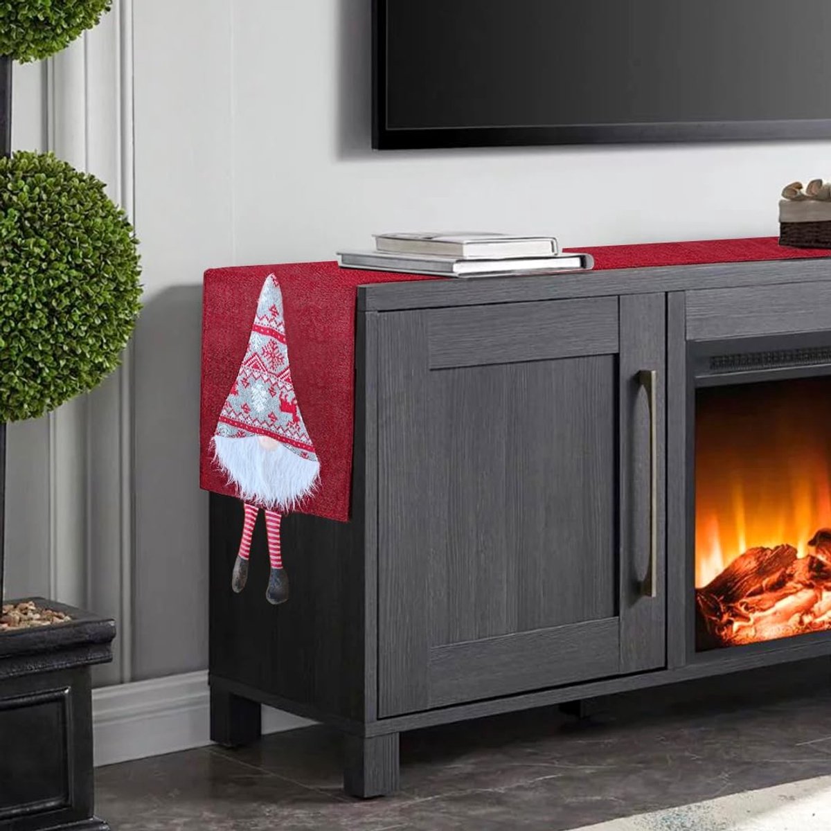 Linnen Tafelkleed Kerst - Winter Tafel Decoratie