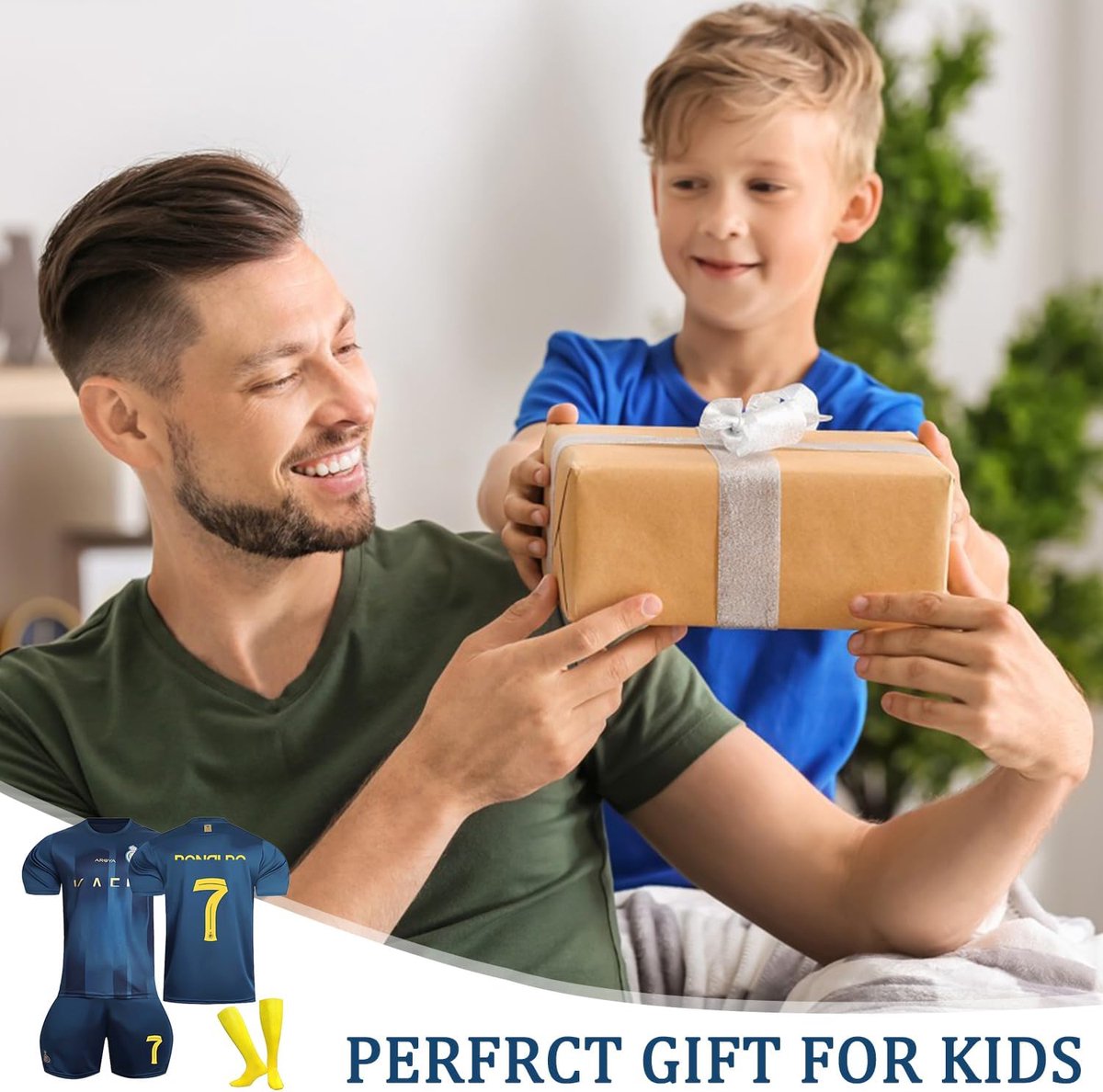 Voetbaltenue voor Kinderen met Shirt, Shorts en Sokken