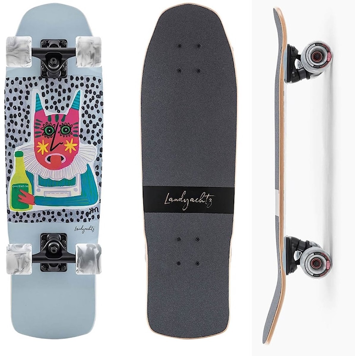 Landyachtz Dinghy Chartreuze 28.5 Blauw