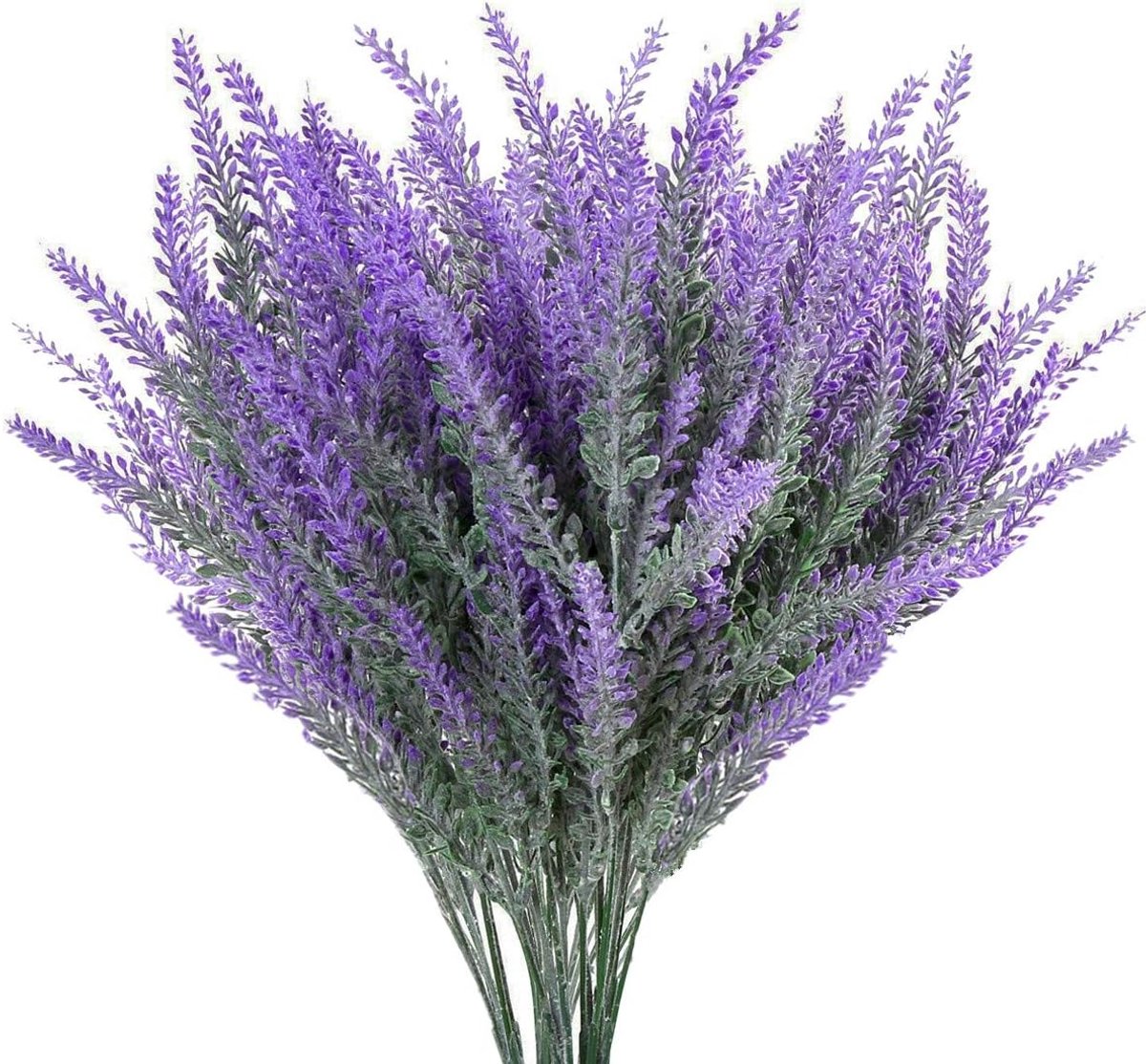 Nep Kunstmatige Lavendel Bloemen Boeket voor Decoratie - 4 Stuks in Paars