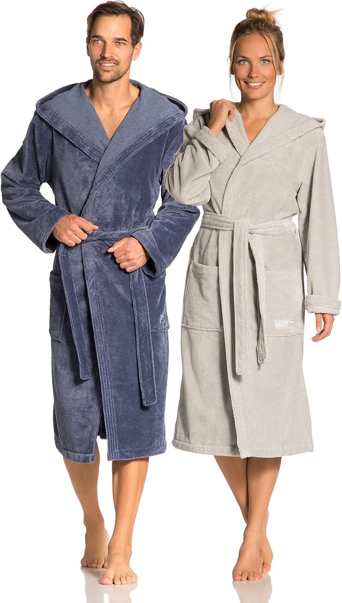 Velours Badjas met Capuchon voor Wellness en Sauna