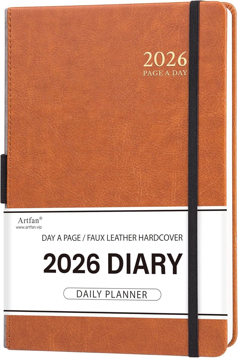 Dagboek 2024-2025 - Dagplanner Bruin - A5 met ruimte om te schrijven
