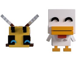 Youtooz Minecraft Vinyl Figuur Bee and Chicken Monitor Buddiez Beeld