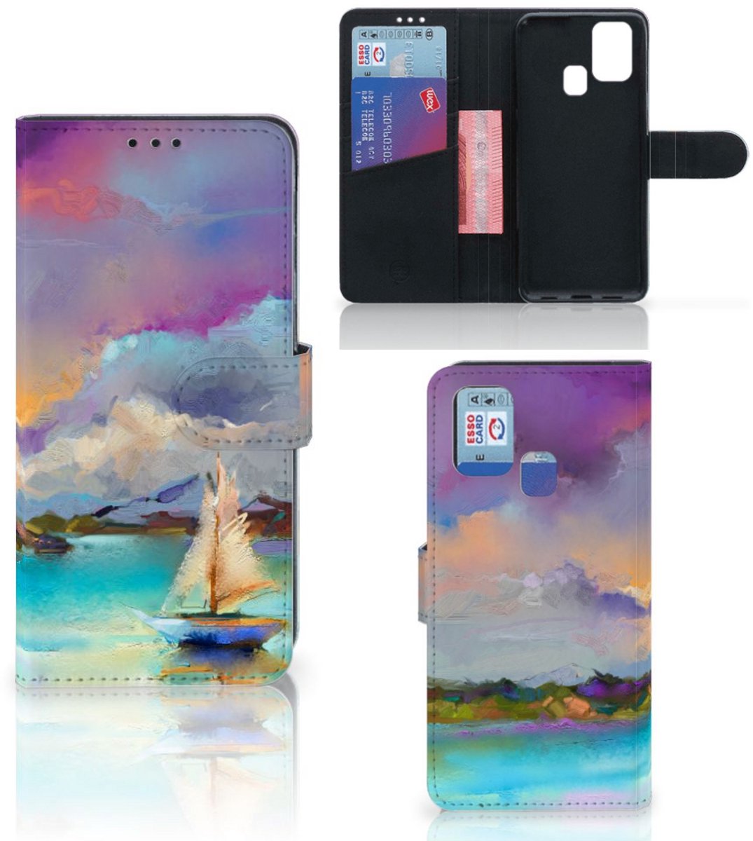 Book Case voor Hoesje Samsung Galaxy M31 Boat