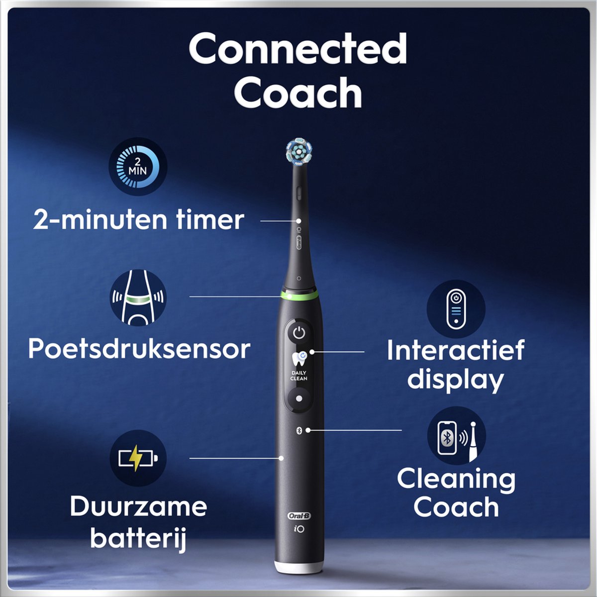 Oral-B iO 6N Elektrische Tandenborstel Zwart met 2 - afbeelding 3