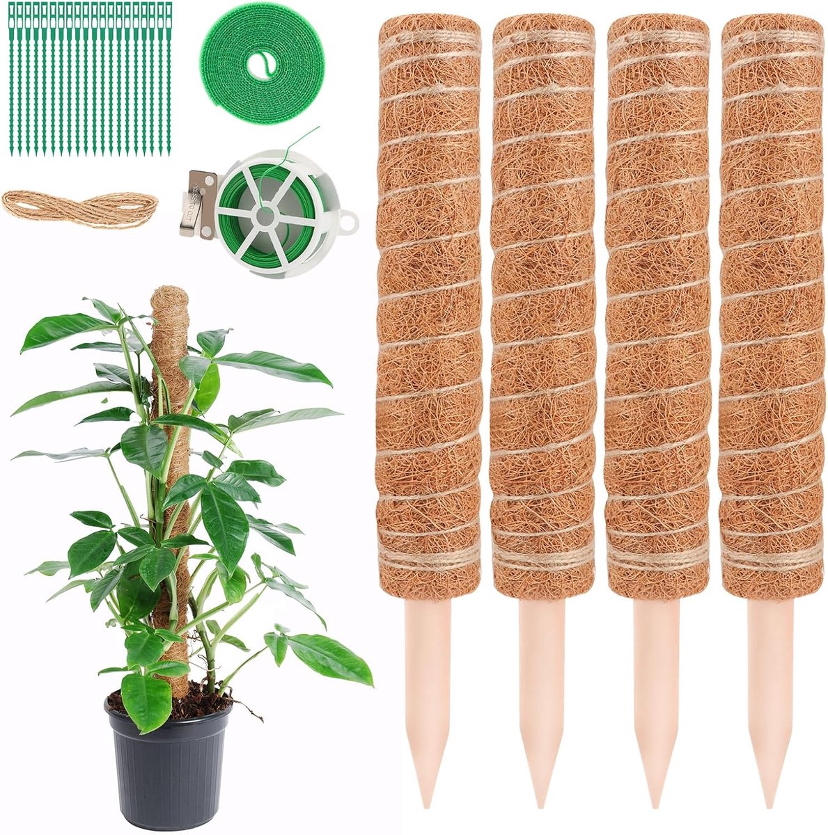 Famanu – Kunstmatige decoratieve glittertakken, set van 24 stuks met bessen, geschikt voor kerstboom, vaas, bruiloft en feestdecoratie