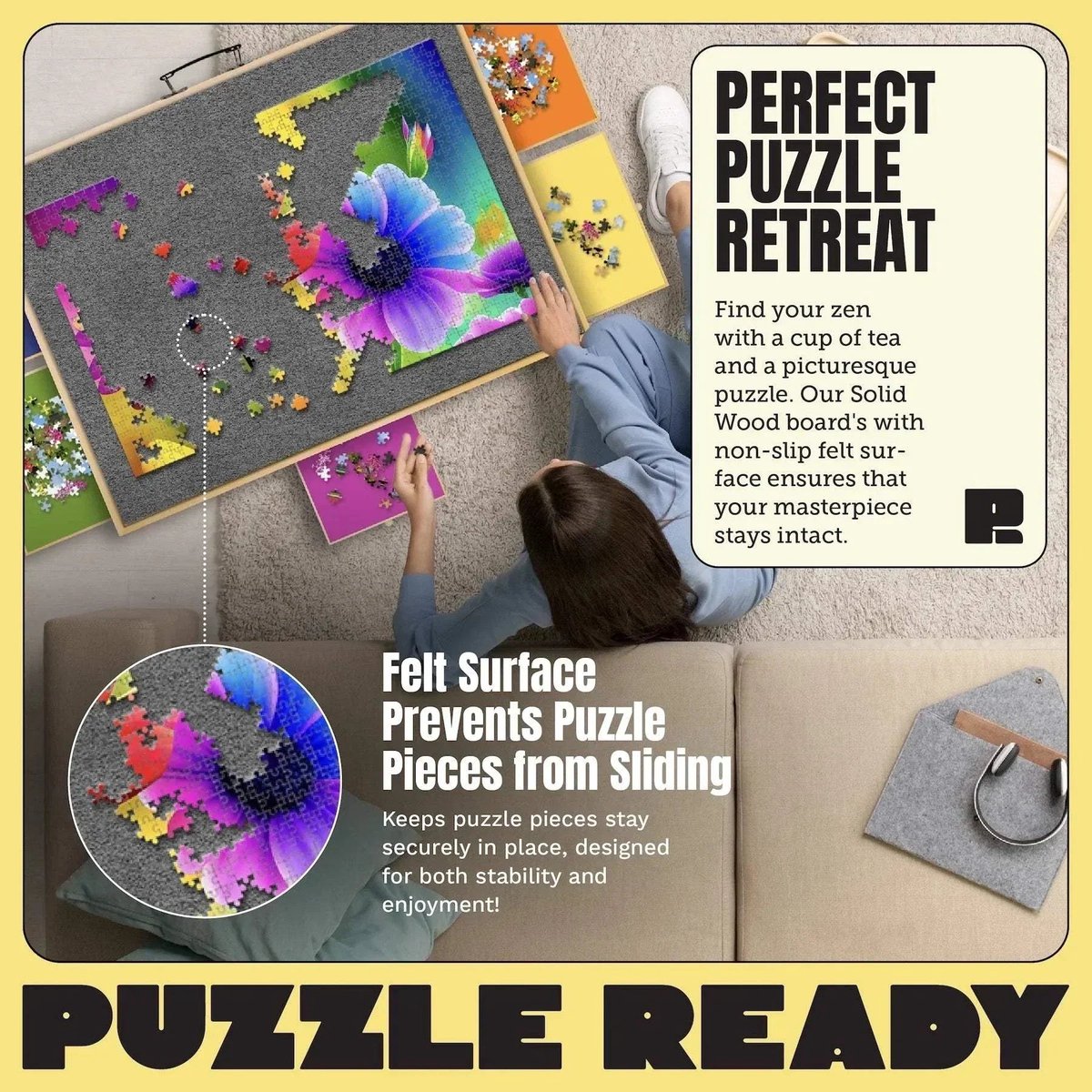 Puzzle Ready Puzzelbord - 2000 stukjes — cadeau in Spellen & Speelgoed - foto 4