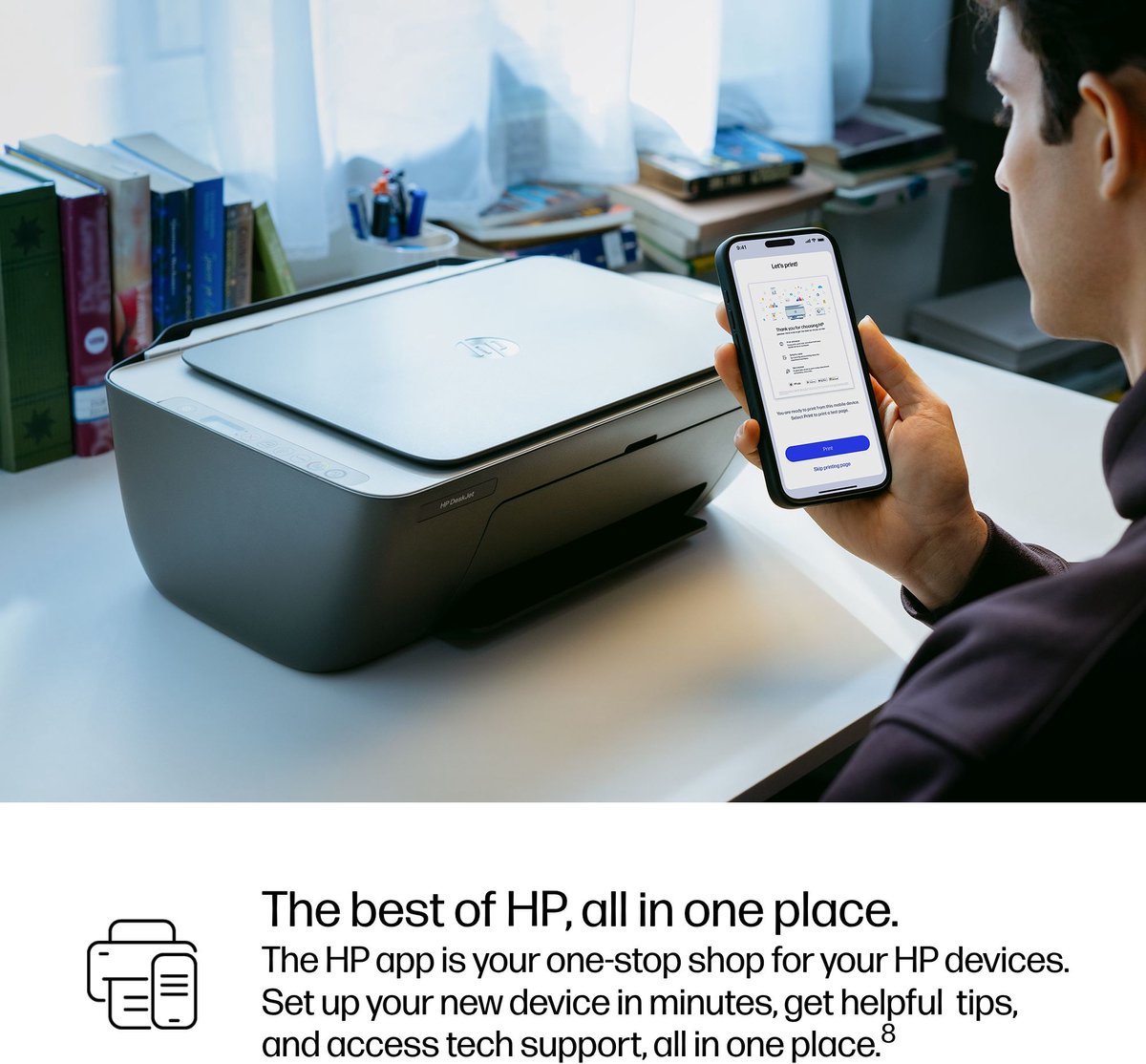 HP DeskJet 2910 - Draadloze Thuis Printer thumbnail 2