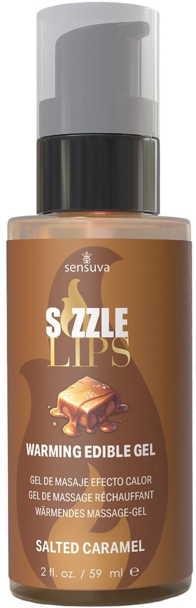Sensuva Sizzle Lips Warming Gel Salted Caramel 59ml