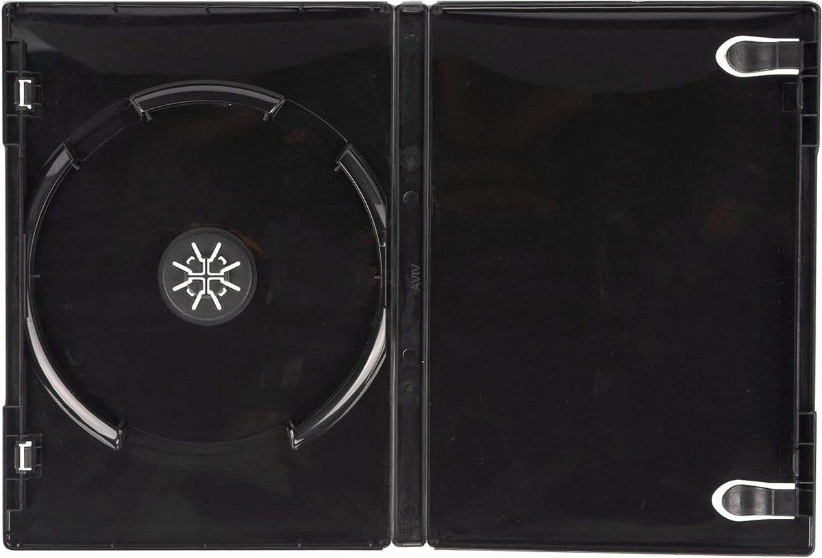 Allecto - DVD Case - Single Disc - Zwart - 10 stuks - Viva Elite - Geschikt voor DVD opslag - Zwart model