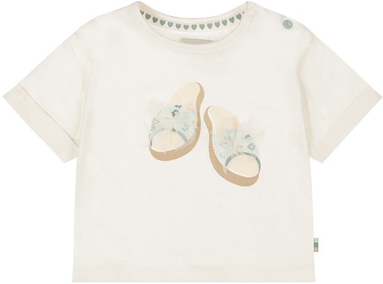 Dirkje Meisjes Loose Fit T-shirt - Off-white