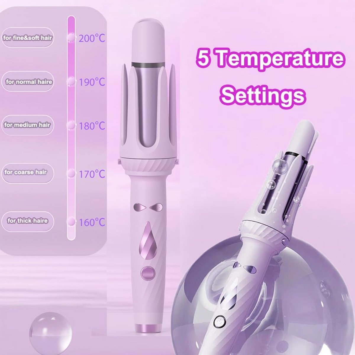 Allesto 3-in-1 Automatische Krultang met Verwisselbare Pennenhouders - afbeelding 2