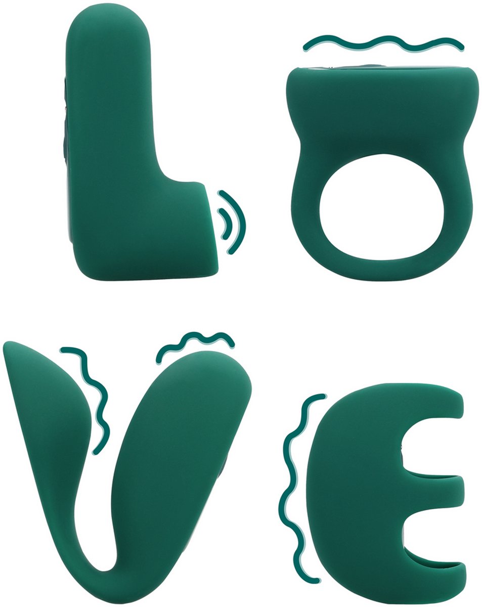 Loveline by Shots - 'LOVE' (S)explore Set - Groene Kristal