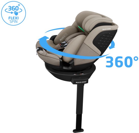 Maxi-Cosi Emerald 360 S i-Size - Autostoel - Tonal Truffle - Vanaf de geboorte tot 12 jaar van Merkloos — afbeelding 2