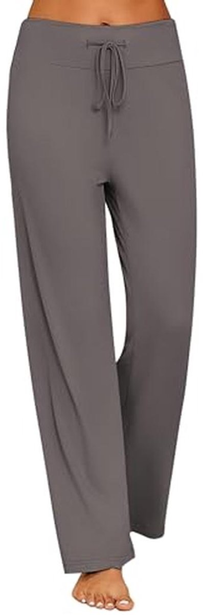 Lange dames pyjamabroek - Zachte slaapbroek met trekkoord S-XXL