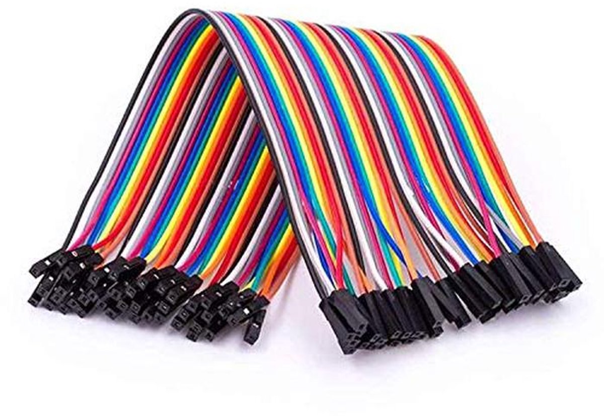 Jumper Wire Kabelset 40 Stuks 20cm F2F Vrouwelijk voor Arduino en Raspberry Pi