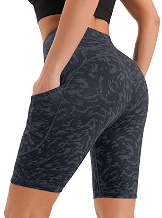 Hoge Taille Trainingsshorts voor Dames met Verborgen Zakken - Perfect voor Sport en Yoga — afbeelding 4