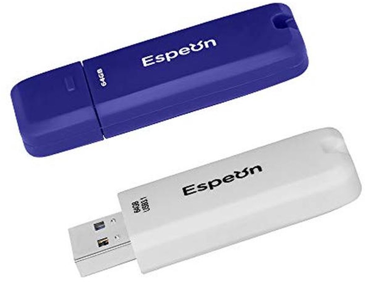 64GB USB 3.0 Flash Drives - 2-Pack, Klassieke Kleuren