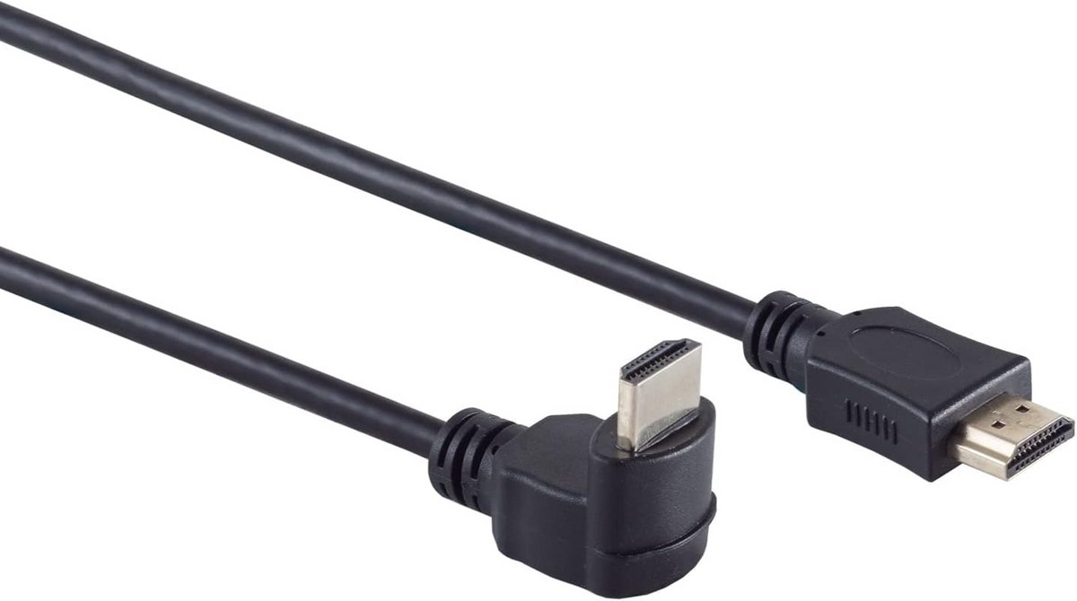 HDMI-kabel rechtstreeks pluggen met schroefdraad 1 meter