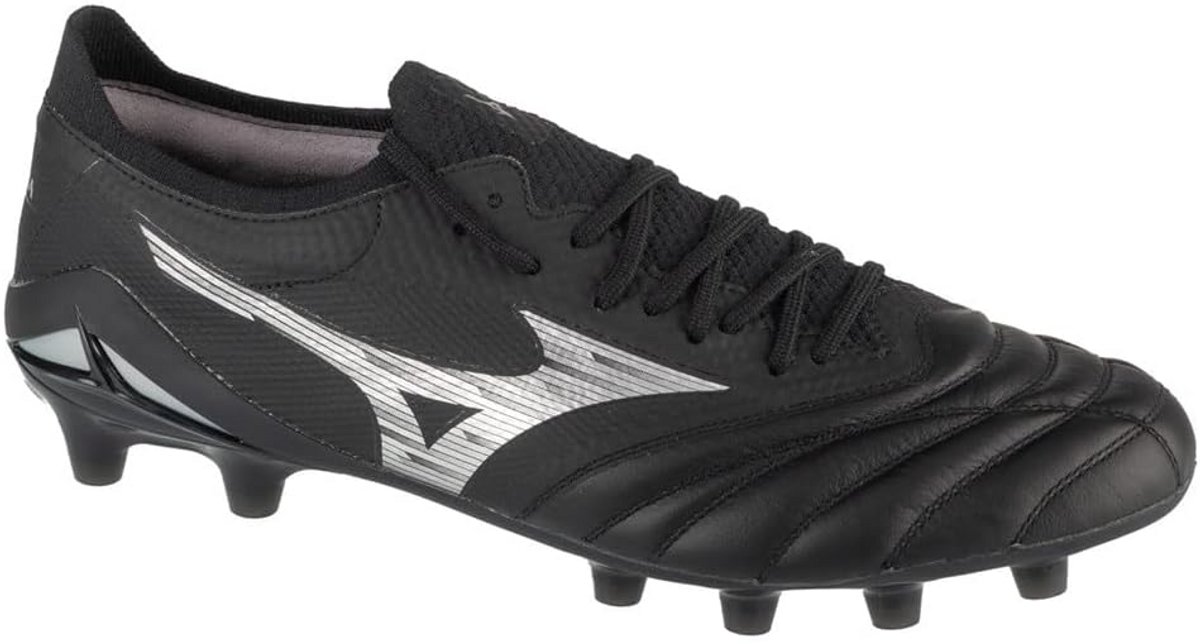 Voetbalschoenen Heren Klassiek Zwart voor Vaste Ondergrond