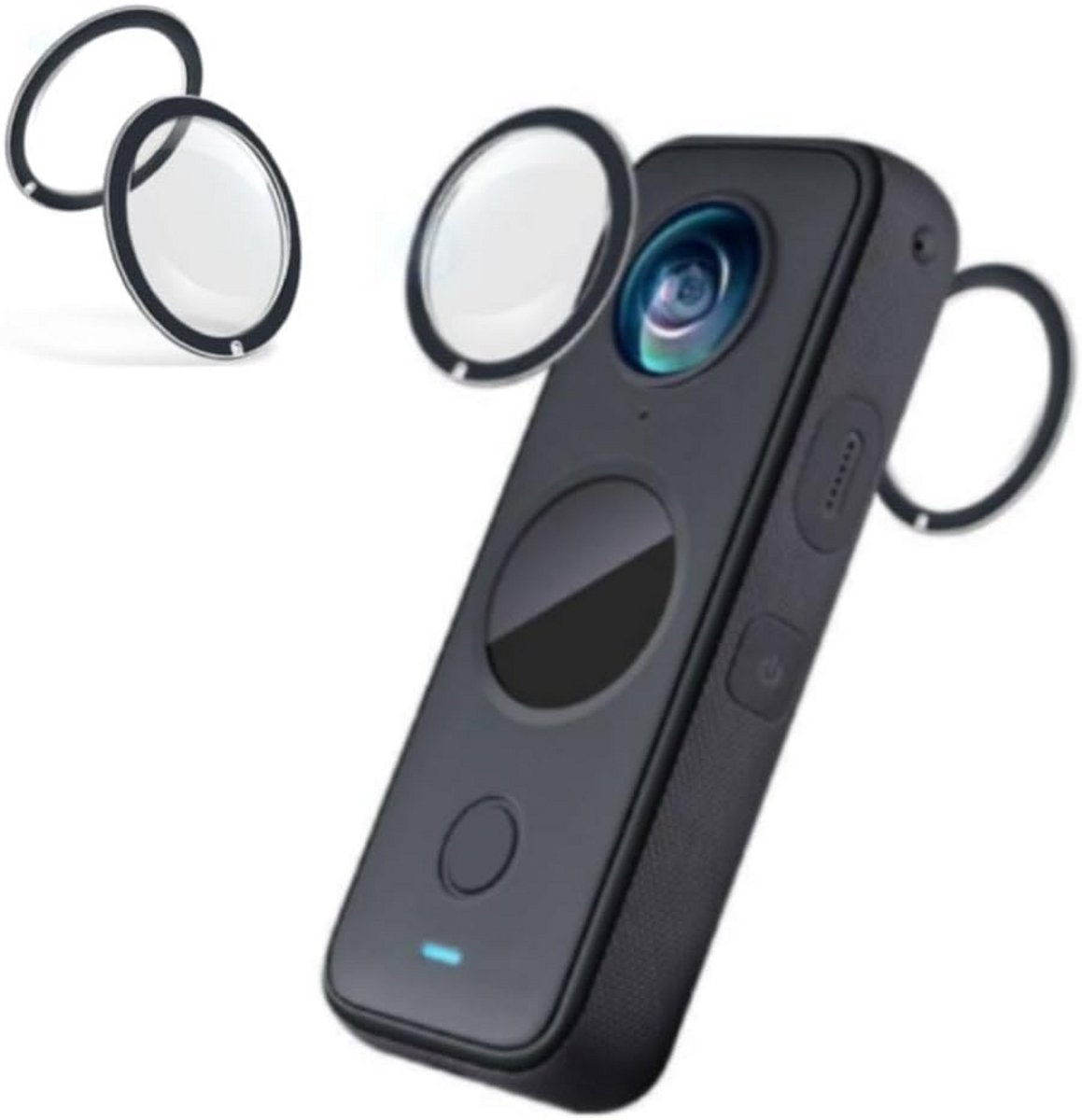 Dubbele Lensbeschermers voor Panoramische Actiecamera Krasbestendig