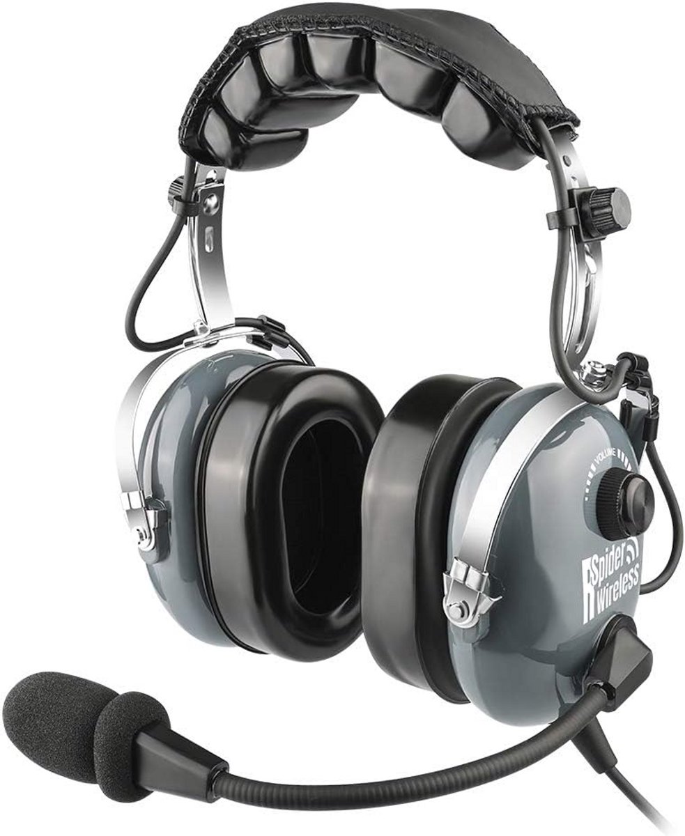 Pilot Headset met Geluidsdempende Microfoon en GA Dual Connector