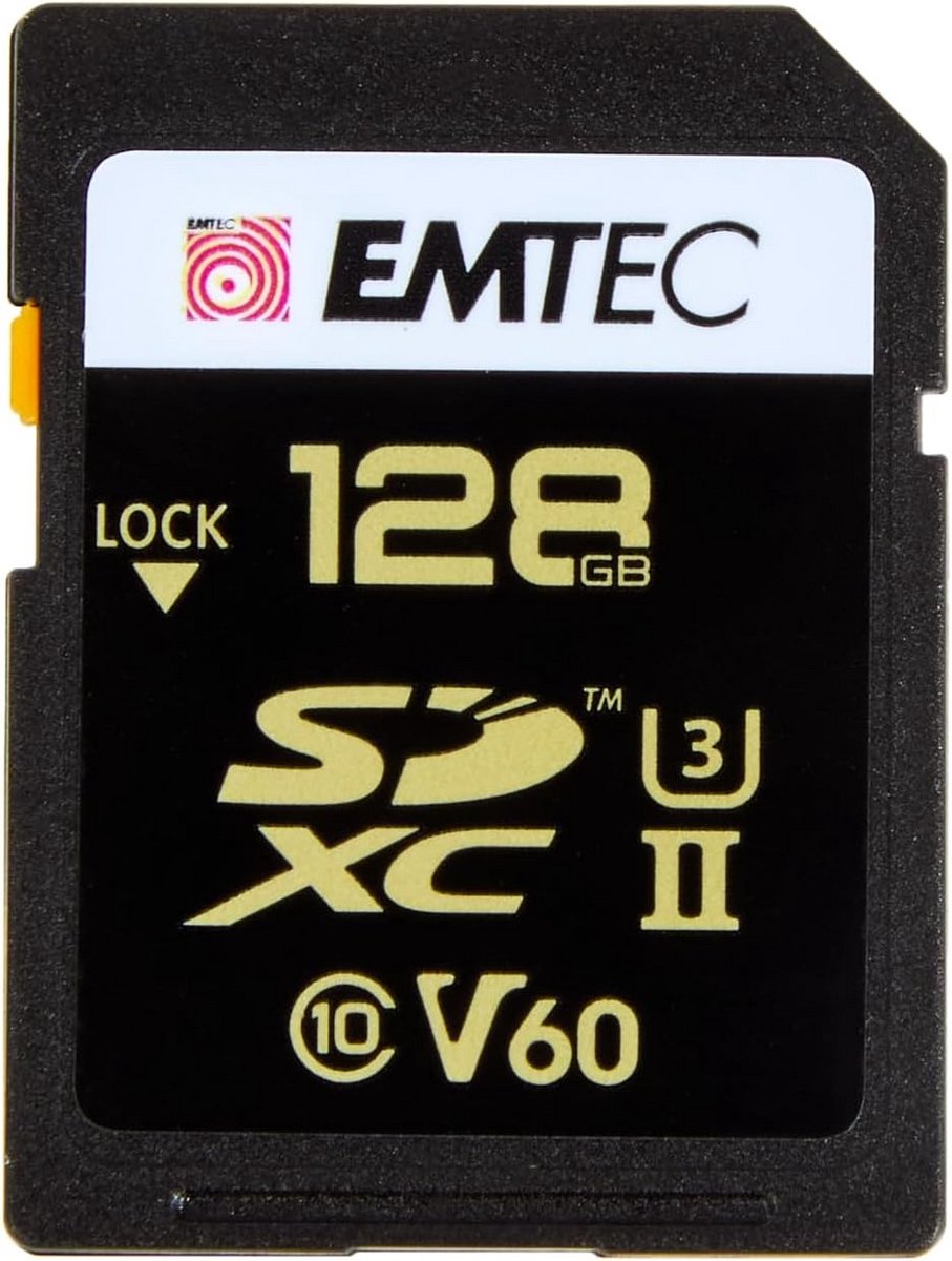 128GB SDXC UHS-II U3 V60 Geheugenkaart voor 4K 8K Video en Burst Fotografie