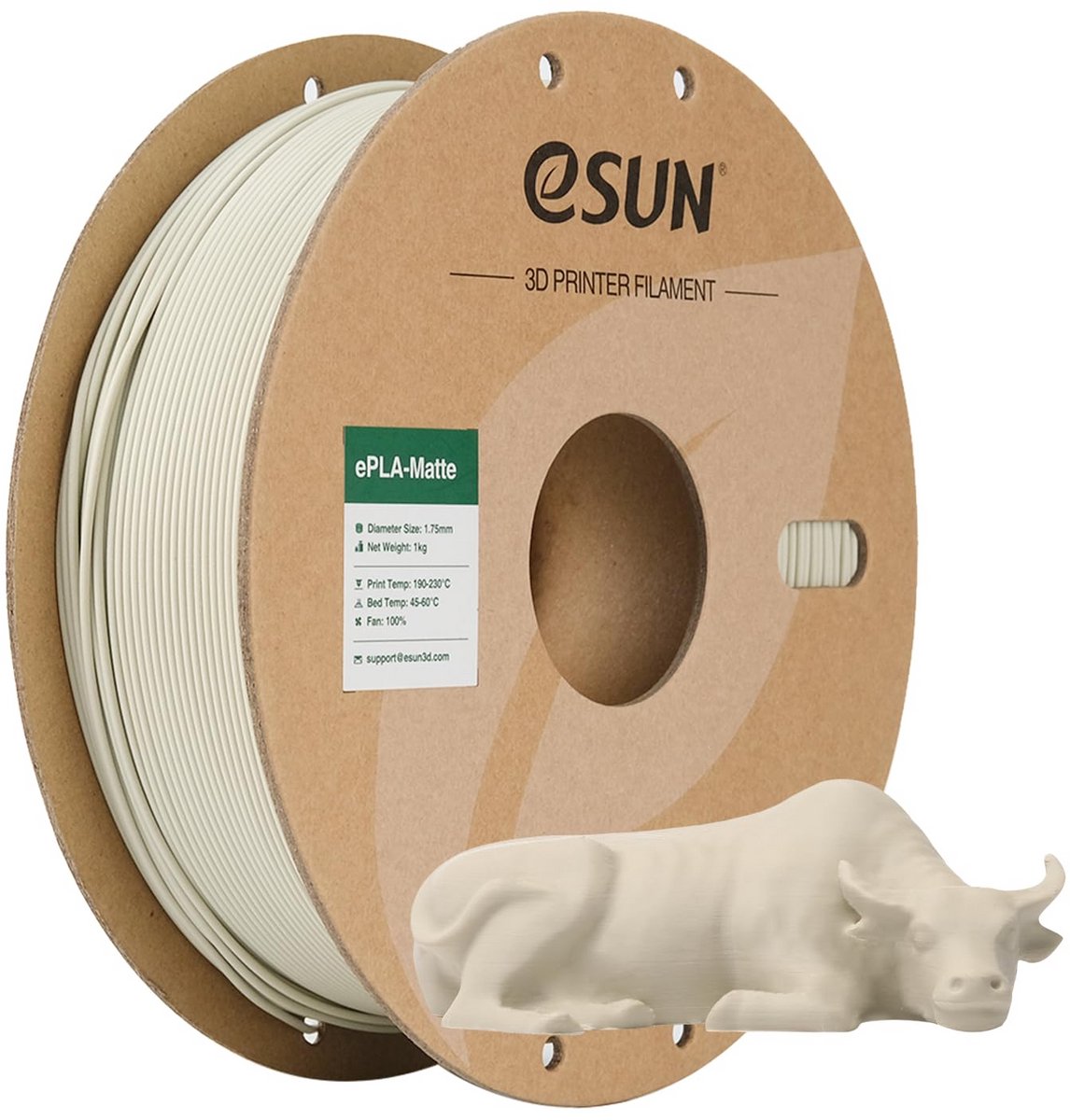 Matte PLA Filament 1.75mm voor 3D Printer, Hoge Precisie, 1KG Spoel