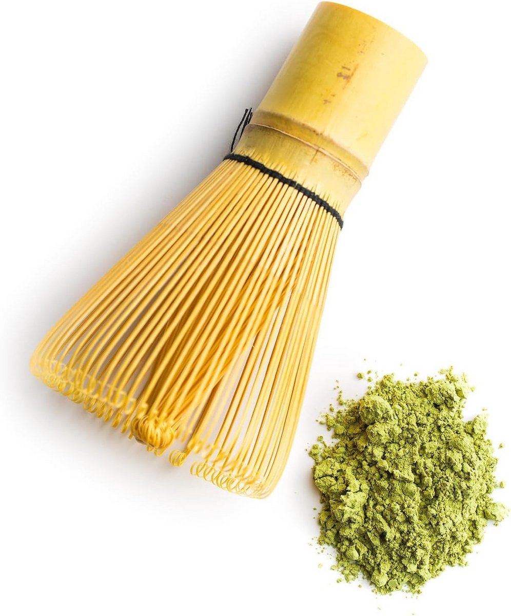 Bamboe Matcha Klopper met 100 Borstelharen voor Romige Matcha Schuim