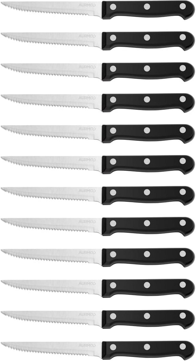 Steakmessenset vaatwasserbestendig RVS - Vleesmes set - Kartelmes - Huishoudartikelen