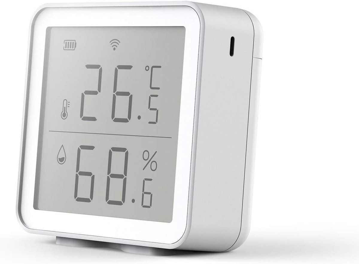 Draadloze Wifi Temperatuur en Vochtigheidssensor met App Weergave en Grafiekgeschiedenis