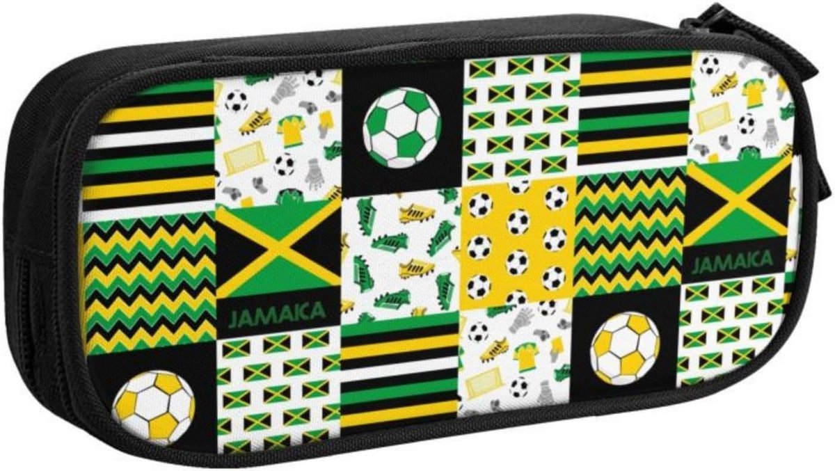 Grote Pennenbak Schooltas met Voetbalprint voor Jongens en Meisjes