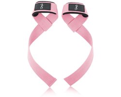 Lifting Straps Dames – Roze Padded Gym Straps voor Deadlift & Krachttraining – Extra Grip & Comfort – Fitness Straps / Wrist Wraps Alternatief – Set van 2