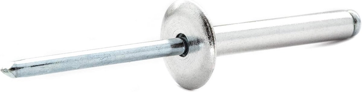 Set van 20 Grote Flens Blindklinknagels - Ø4,8mm x 30mm - Aluminium Kop met Stalen Kern