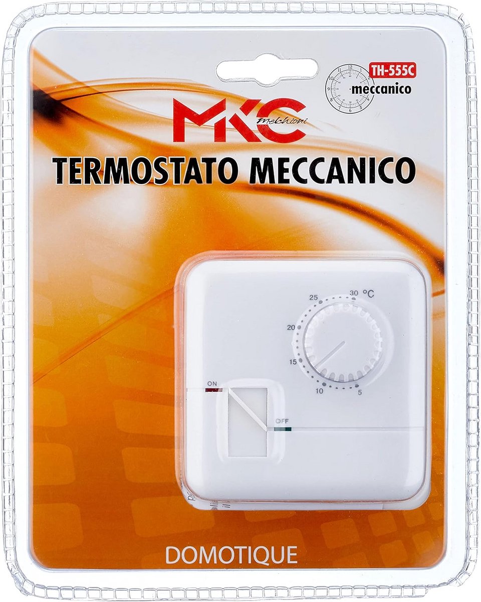 Mechanische Thermostaat voor Vloerverwarming en Verwarming, Wit